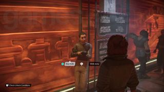 Star Wars Outlaws VIP invite broker in Makal&#039;s cantina