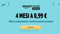 Amazon Music Unlimited a 0,99€ per 4 mesi