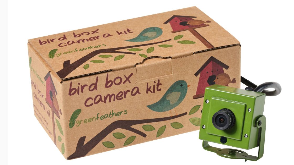 Green Feathers Wired Network Bird Box &amp; Wildlife HD Camera product image 