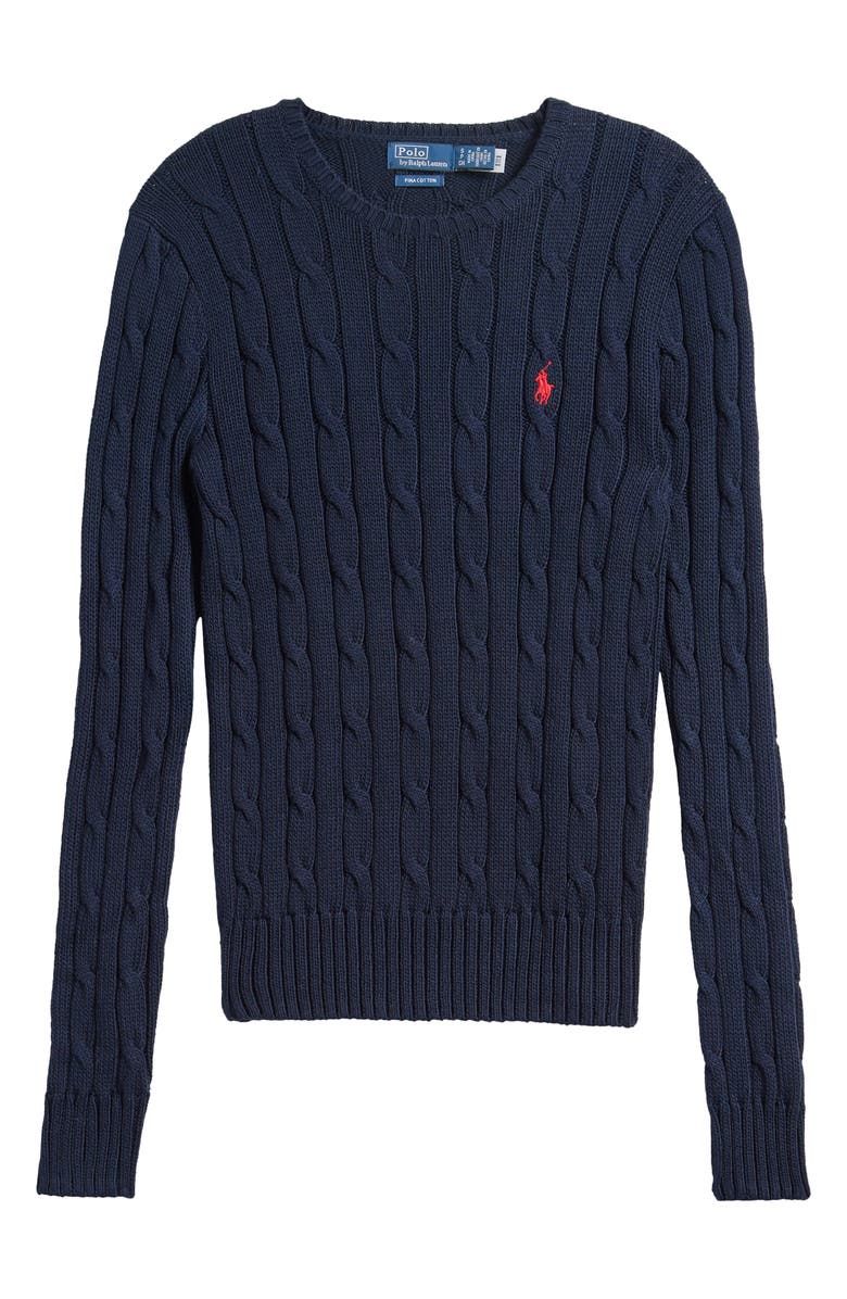 Cotton Cable Knit Sweater