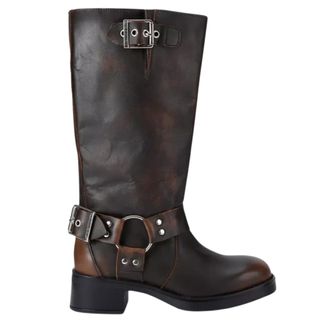 Steve Madden Beau buckle-embellished leather boots