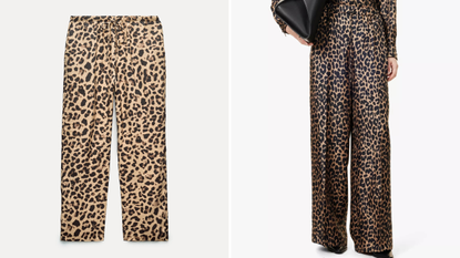 Zara/ Max Mara leopard print trousers