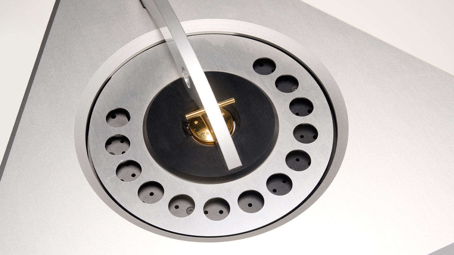 Gryphon Audio Ethos CD player, detail of tray lid