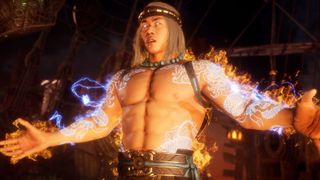 Fire God Liu Kang in Mortal Kombat 11