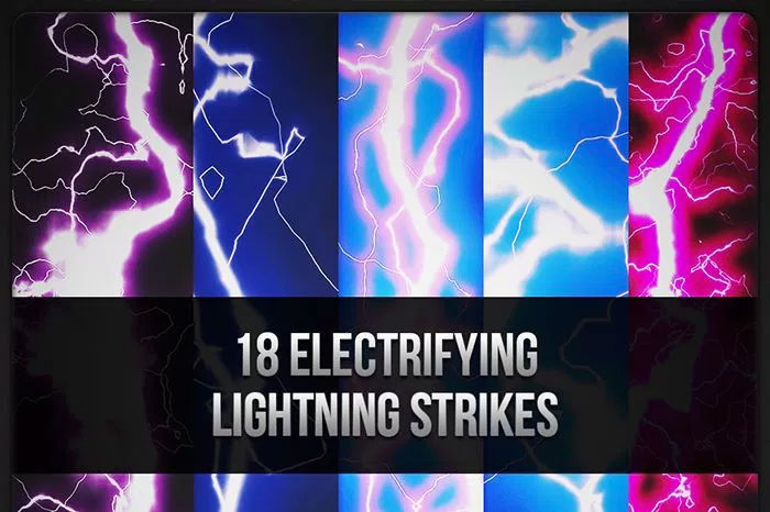 Lightning bolt Photoshop brushes