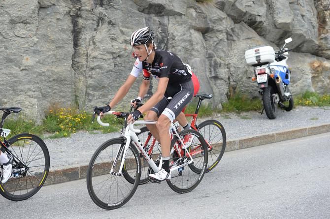 Andy Schleck (Trek Factory Racing) makes the day's break