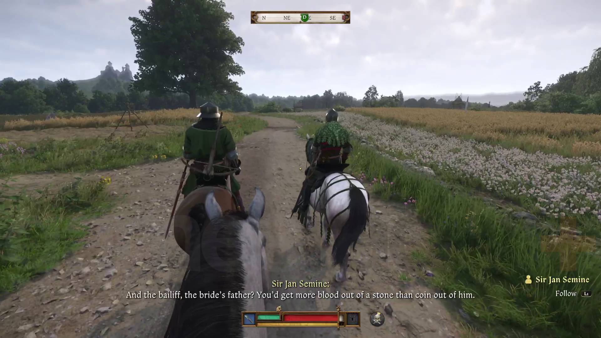 Kingdom Come Deliverance 2 Wedding Crashers the jaunt quest henry, lord semine, and gnarly riding on horses talking about wedding