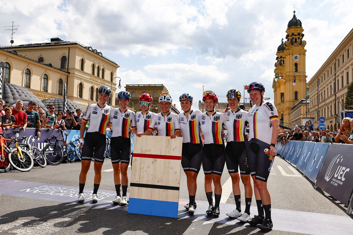 European Championships Munich 2022 - 2022 UEC Road Elite European Championships - Women's Road Race - 21/08/2022 - Lisa Brennauer (GER) - photo Luca Bettini/UEC/SprintCyclingAgency&Acirc;&copy;2022