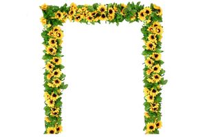 DearHouse 4 Pack Artificial Sunflower Garland