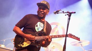 Vernon Reid of Living Colour performs in concert during the Summerland Tour at HEB Center on July 11, 2021 in Cedar Park, Texas