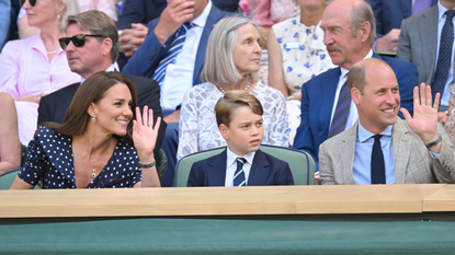 Prince George and his parents, Prince William and Kate Middleton