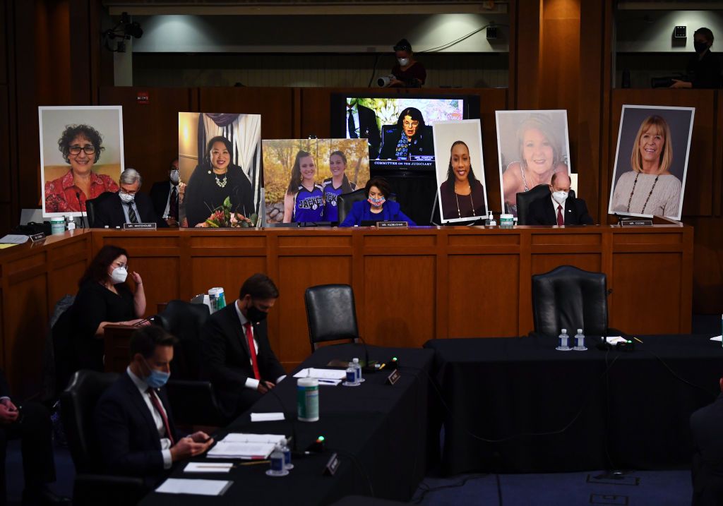 Democrats at Amy Coney Barretts nomination hearing.