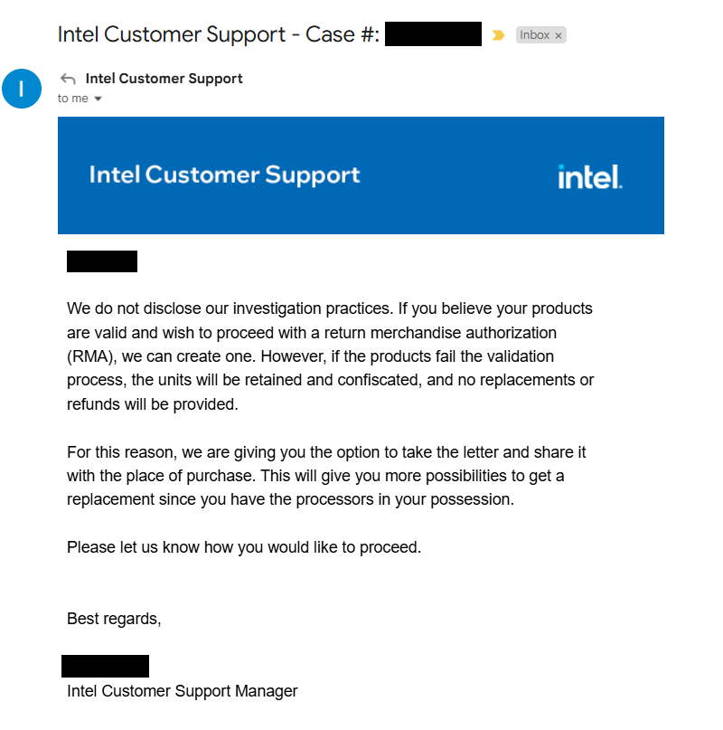 Intel threat