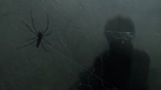 virgil approaching spider web in the walking dead season 11