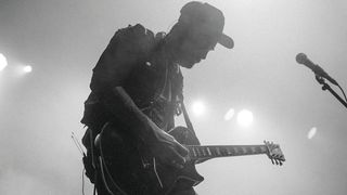 Alex Rosamilia of the Gaslight Anthem playing a Gibson Les Paul