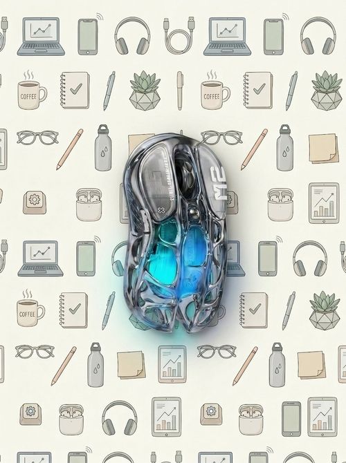 Gravastar Mercury M2 Transparent Wireless Mouse 