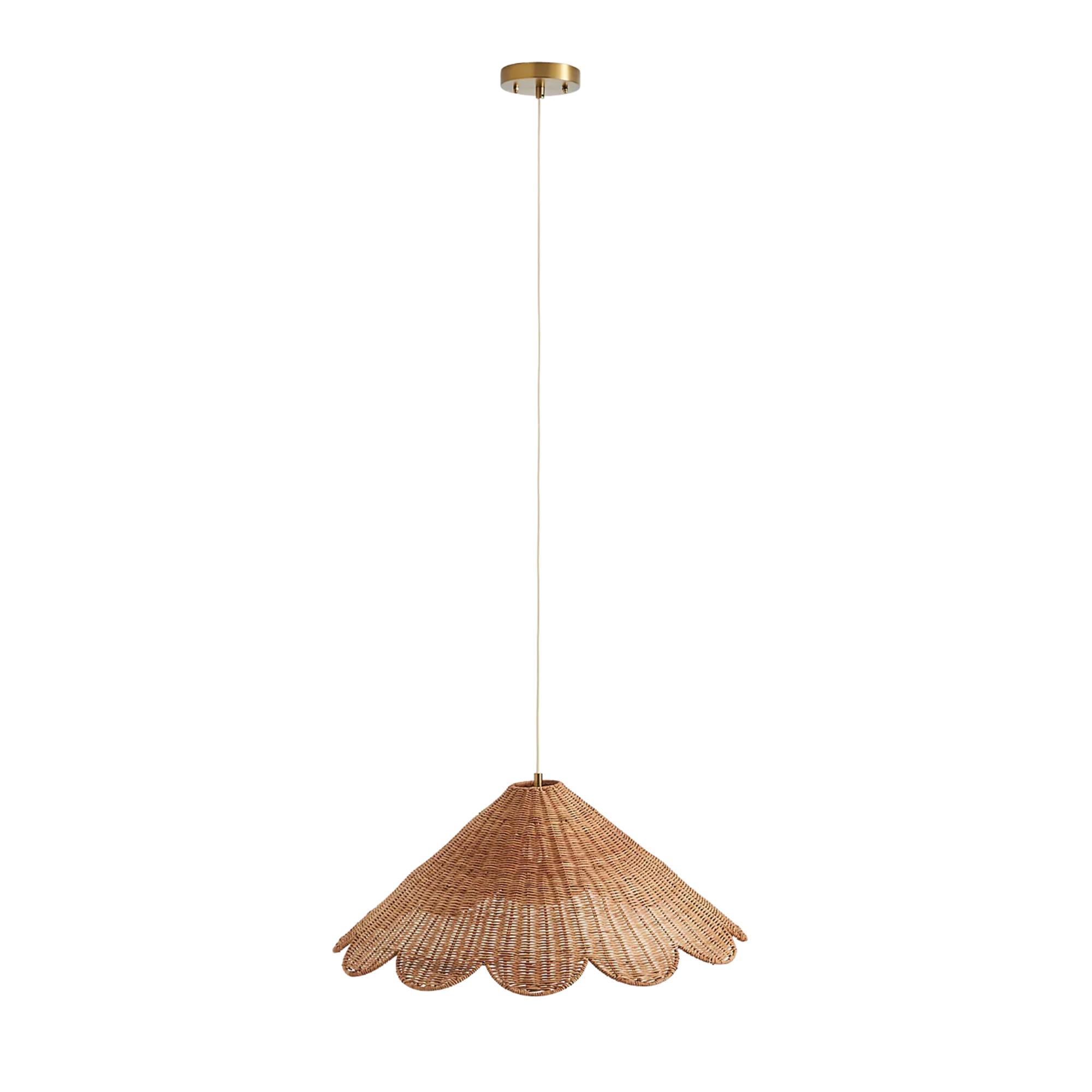 a rattan pendant light
