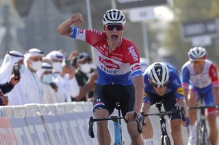 UAE Tour 2021 3rd Edition 1st stage Al Dhafra Castle Al Mirfa 176 km 21022021 Mathieu Van Der Poel NED AlpecinFenix photo Luca BettiniBettiniPhoto2021