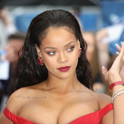 london, england july 24 rihanna attends the valerian and the city of a thousand planets european premiere at cineworld leicester square on july 24, 2017 in london, england photo by tim p whitbygetty images