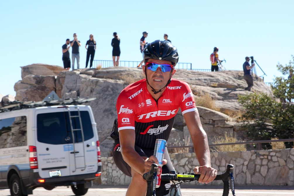 Alberto Contador rides up Mt. Lemmon
