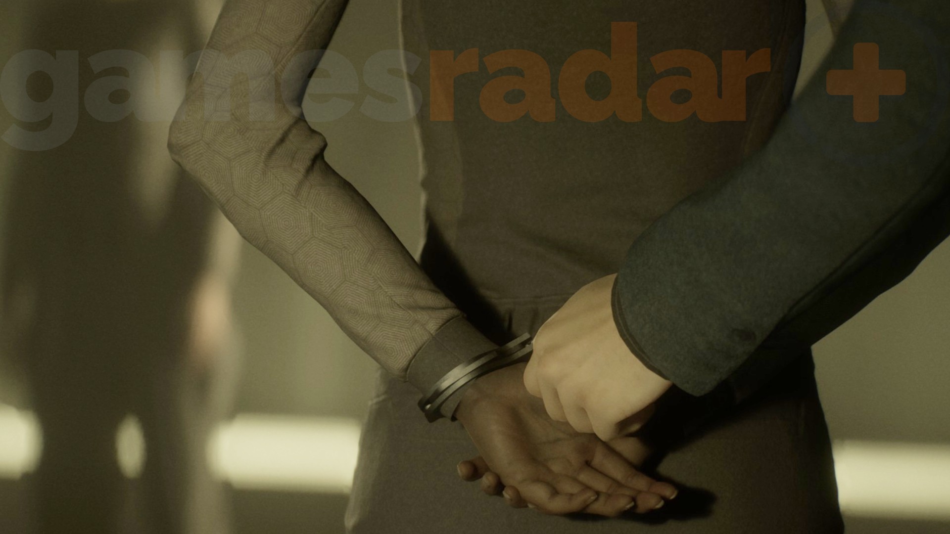 Young is handcuffed during the Directive 8020 ending
