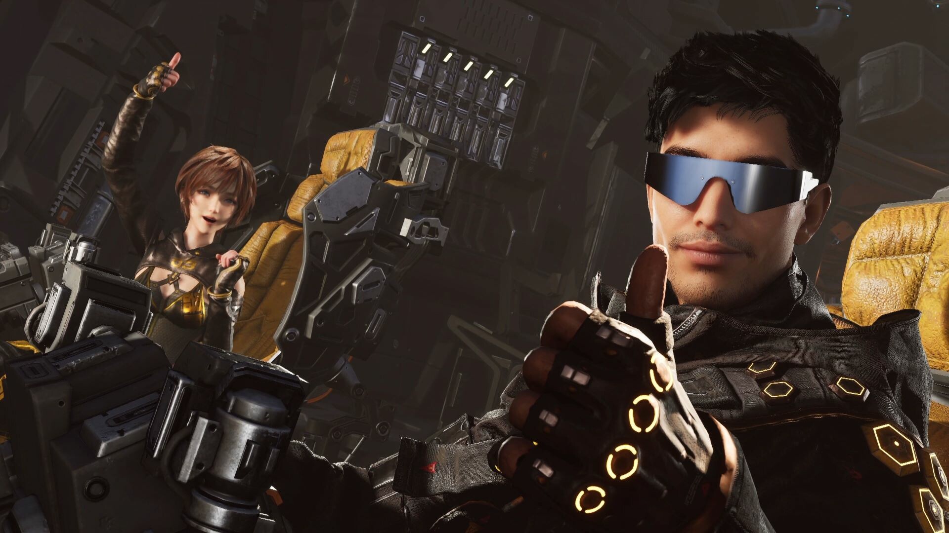 An official screenshot of Stellar Blade&#039;s GODDESS OF VICTORY: NIKKE crossover.