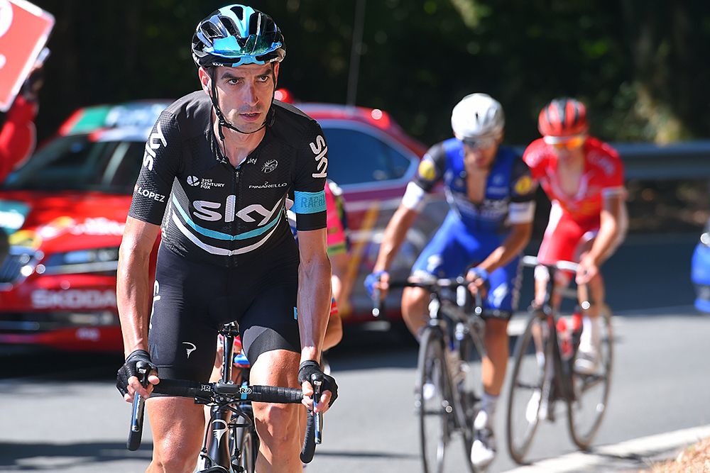 David Lopez (Team Sky) stage 12 at Vuelta a Espana