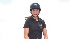 Irish eventer Susie Berry was taken to hospital following a cross-country fall at Blair Castle Horse Trials