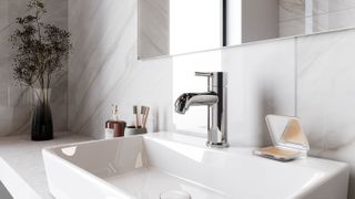 Sink in modern bathroom