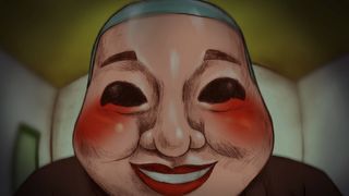 Name Of The Will demo screenshot of a close-up face of a masked cultist