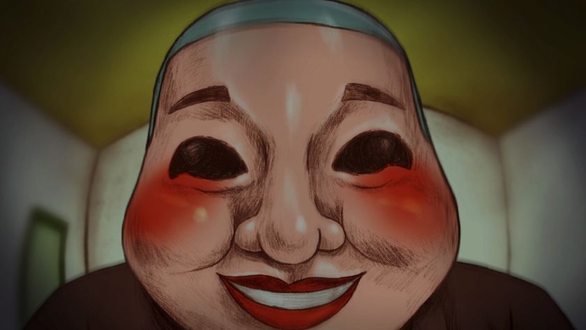 Name Of The Will demo screenshot of a close-up face of a masked cultist