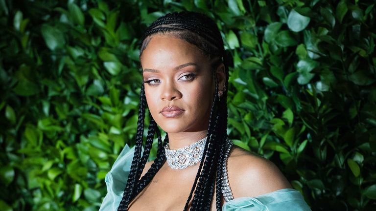 Rihanna arrives at The Fashion Awards 2019 held at Royal Albert Hall on December 02, 2019 in London, England. 