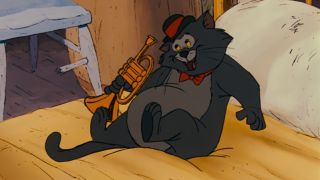 Scat Cat with his trumpet in The Aristocats