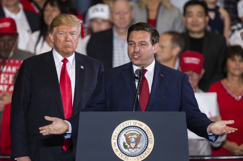 Donald Trump and Ron DeSantis