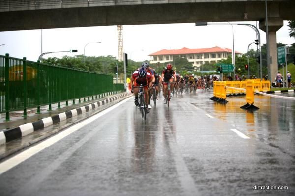 Hard racing in tropical Singapore.