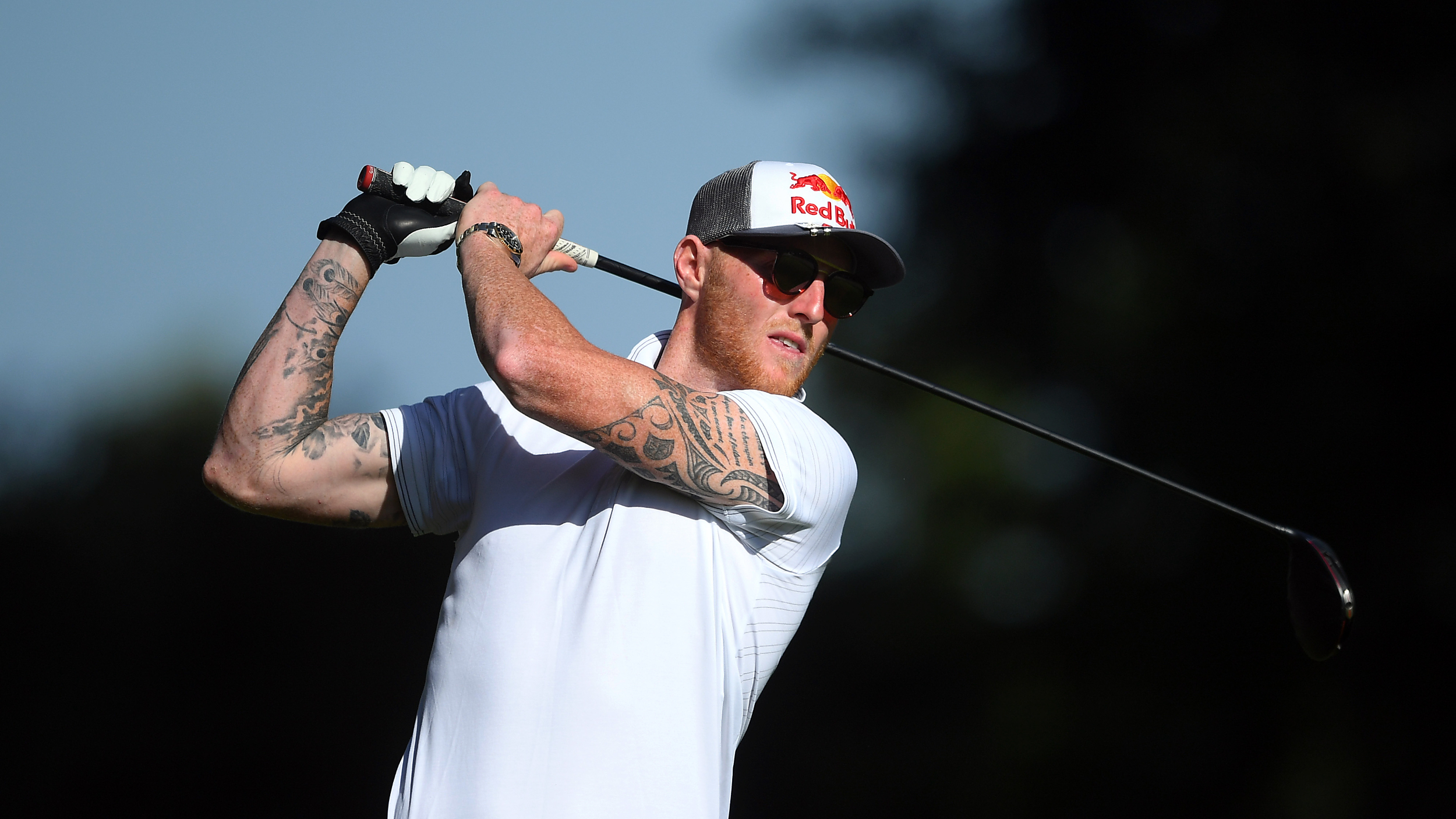 Ben Stokes takes part in the BMW PGA Championship Pro-Am