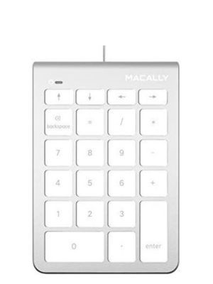 macally wired usb numeric keypad on a white background