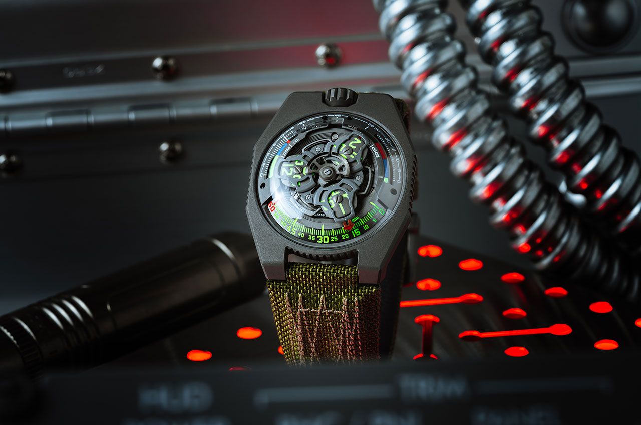 Urwerk&rsquo;s new UR-100V P.02 wristwatch, created in partnership with Collective Horology and the Intrepid Sea, Air &amp; Space Museum in New York, celebrates the 40th anniversary of NASA's space shuttle program.
