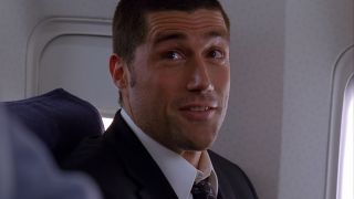 Matthew Fox in a suit and tie as Jack on Lost