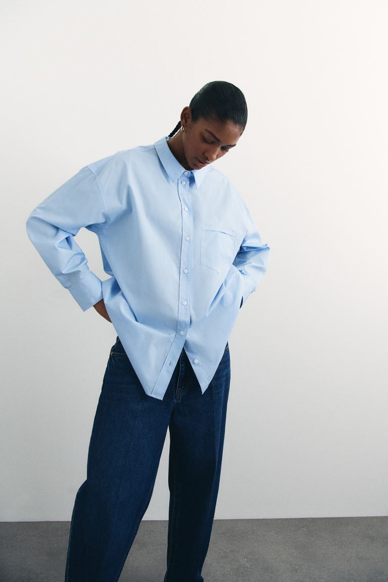 Loose-Fit Cotton Shirt