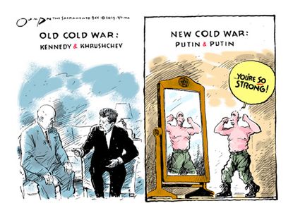 Political cartoon Cold War Putin