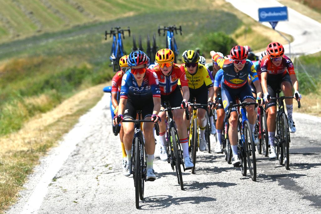 Cecilie Uttrup Ludwig on stage 4 a the Giro d&#039;Italia Women