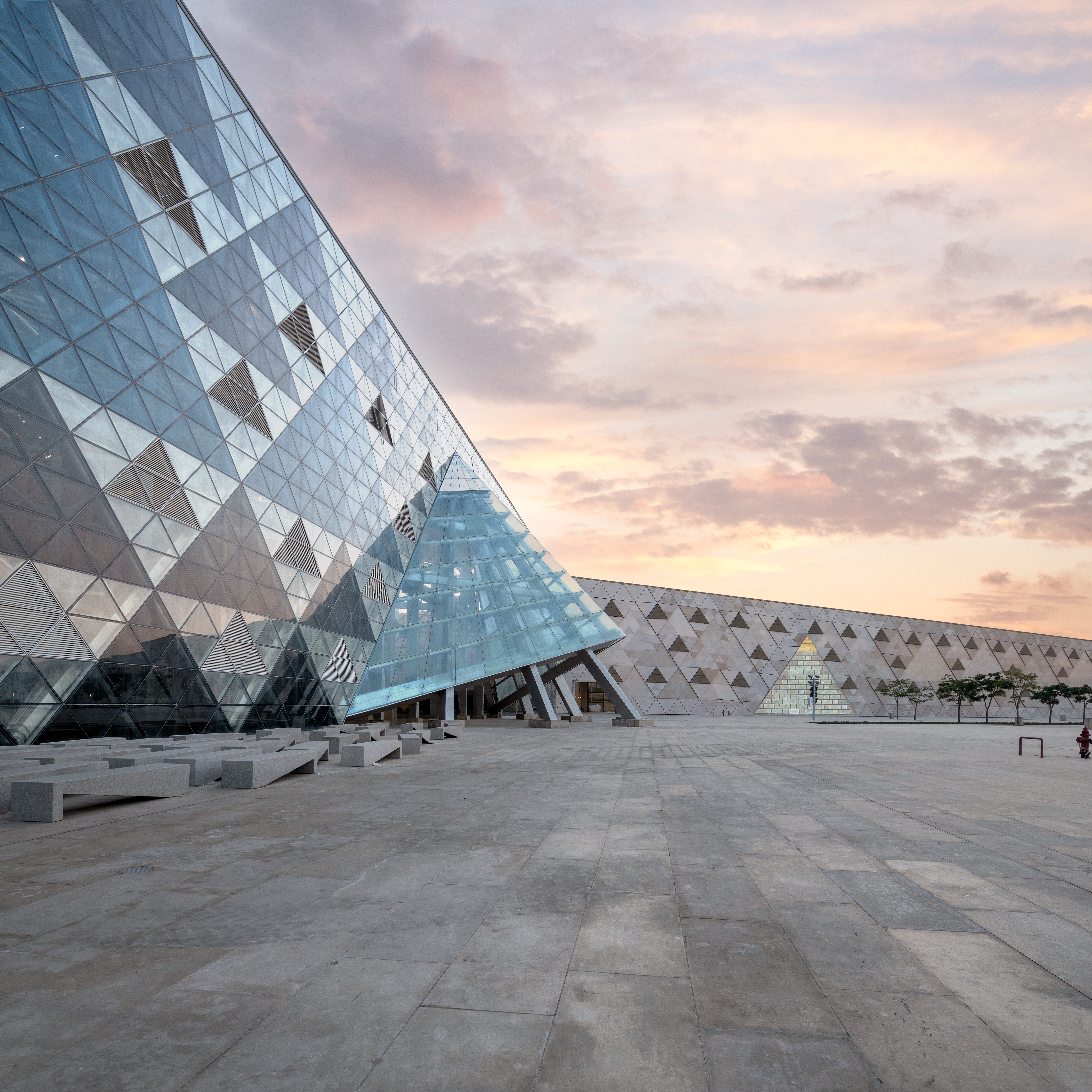 grand egyptian museum in giza, designed by heneghan peng architects