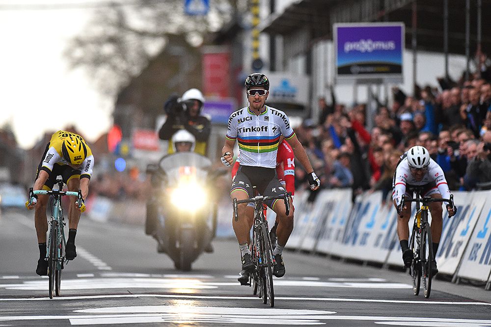 Peter Sagan (Tinkoff) wins at Gent-Wevelgem