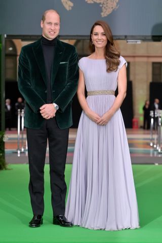 Prince William, Duke of Cambridge and Catherine, Duchess of Cambridge attend the Earthshot Prize 2021 at Alexandra Palace on October 17, 2021 in London, England