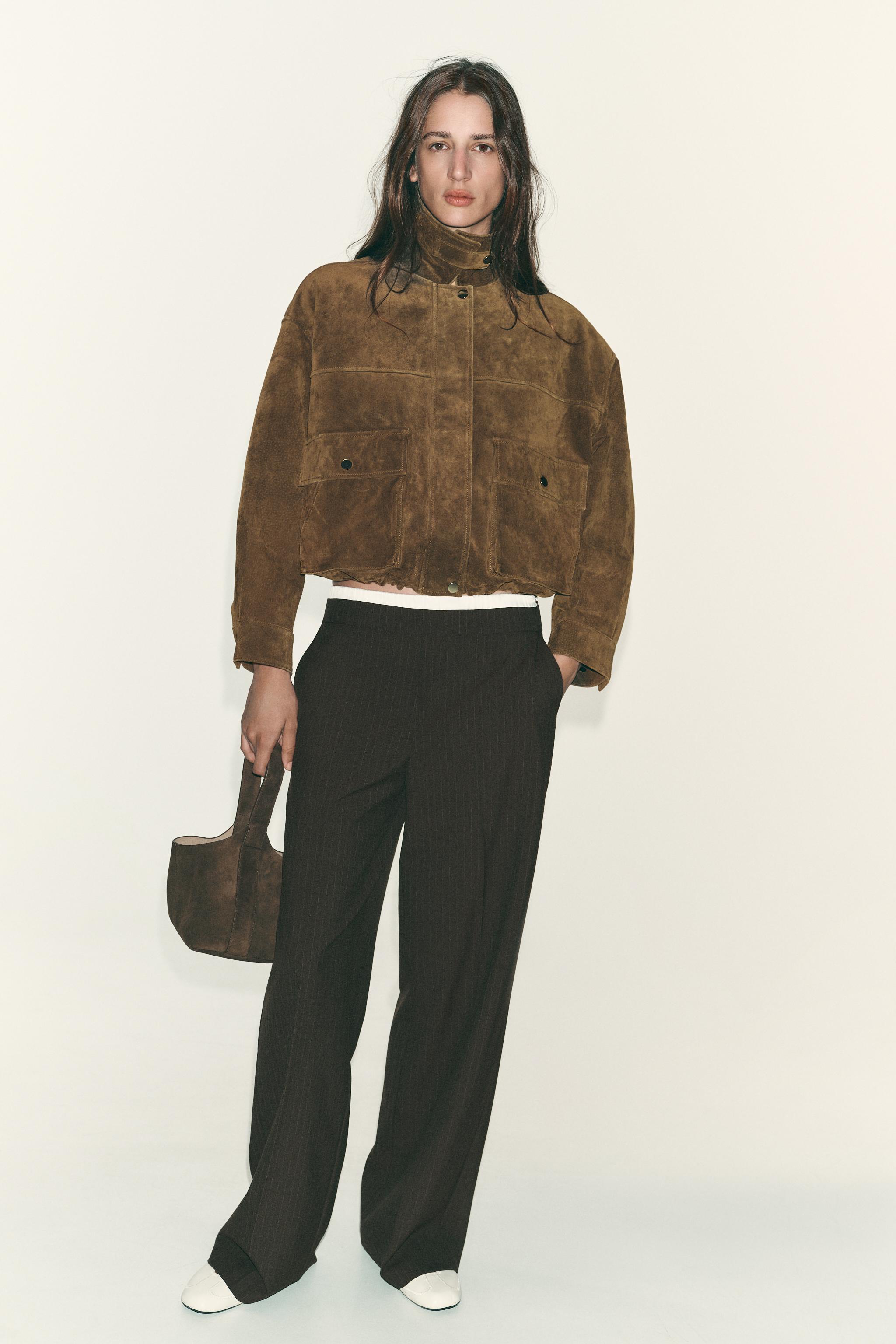 Double Waist Straight Leg Pants
