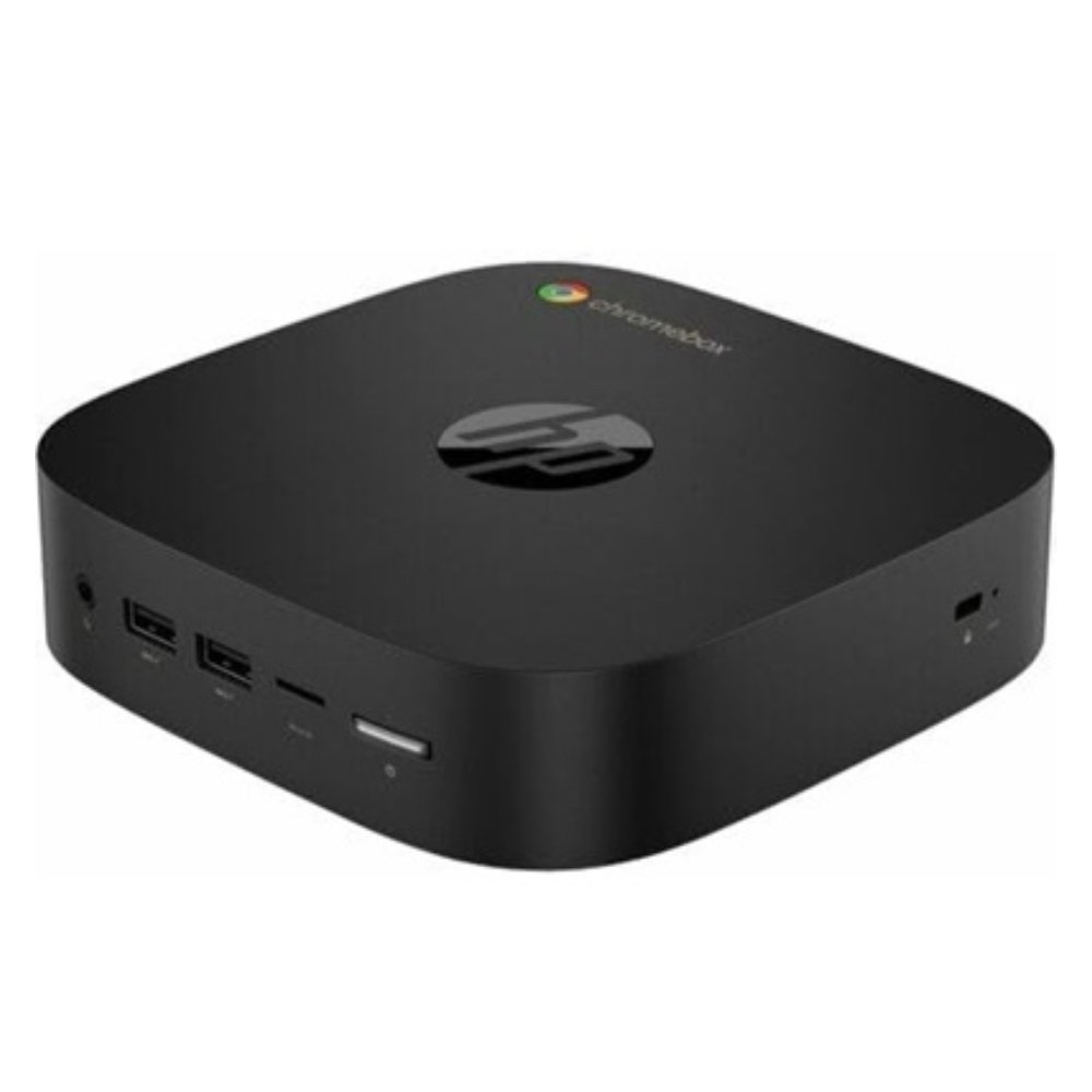 The HP Chromebox G4 in a white product render.