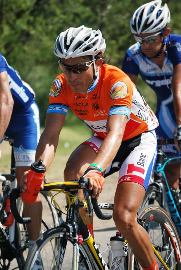 Marco Arriagada (Chile) sits in the bunch on the final day.