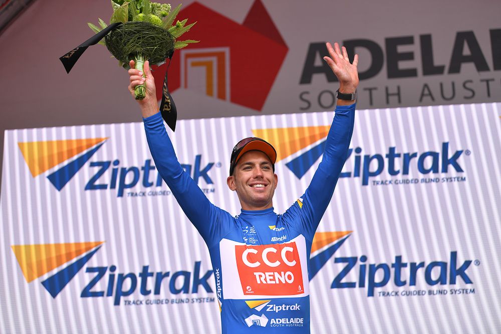 Patrick Bevin earned the points jersey with his second place on stage 4