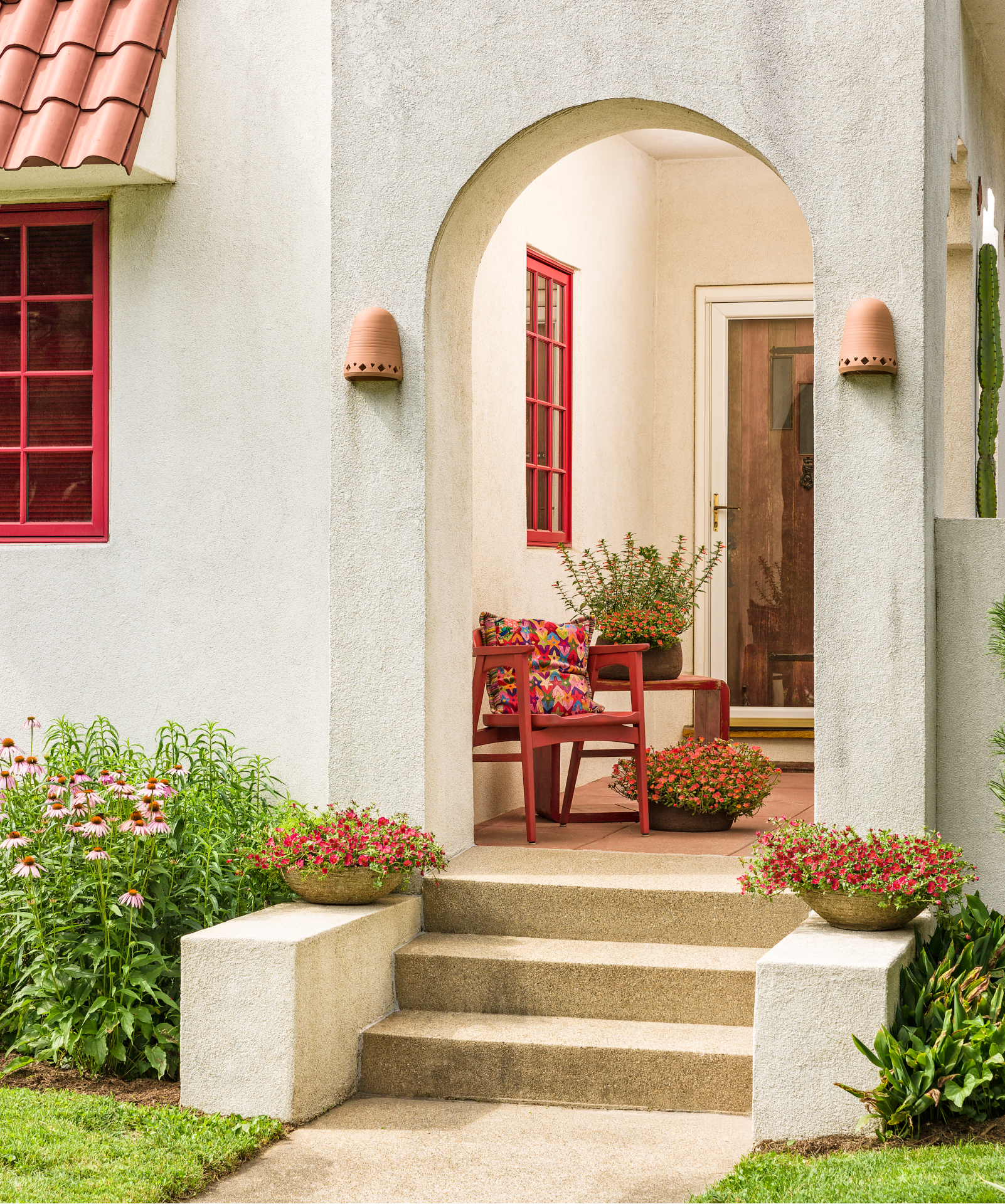 front entry of a southwestern home
